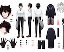 キャラクターデザインします 三面図制作のみもOK！あなただけのキャラクターを作ります！ イメージ2