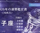 2026年獅子座の運勢　徹底解析！鑑定書作成します 約7000文字のボリューム！月別の全体運・仕事・恋愛・健康運 イメージ1