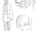 SNS用アイコンのイラストを作成します 白黒イラストのシンプルアイコンです。 イメージ5