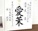 はじめましての記念に、世界で一枚、手書きします 仕上げはママで！写真や飾りでオリジナルの命名書に！ イメージ2