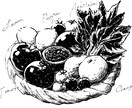 リアルタッチの食べ物の線画イラストを製作いたします 挿し絵・POP・メニュー等、用途様々な美味しそうなイラスト イメージ1