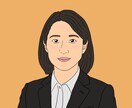 名刺・会社プロフィールに使いやすい似顔絵かきます 清楚感あるビジネス向け似顔絵を制作 イメージ2