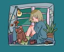 アイコン、挿絵、HPなどにゆるイラストかきます ゆるめのワンポイントイラストお描きします。 イメージ4