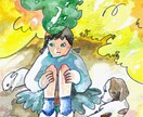 アナログならではの柔らかな魅力ある作品を提供します 絵の具の滲みや手描きの筆跡を活かした温かい作風が得意です。 イメージ6