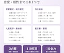 恋愛・相性鑑定つきの占い鑑定書作成ツールを売ります 生年月日から恋愛傾向と2人の相性まで鑑定書にできます イメージ2