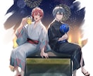 きれい系イラスト描きます イケメン・BL得意です！漫画も描けます！ イメージ9