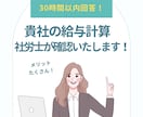 給与・賞与計算のチェックします 貴社で行った給与計算の確認を社会保険労務士が行います。 イメージ1