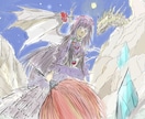 ダークファンタジーのイラストを描きます 【安価！】綺麗でダークな絵を描いています！ イメージ1