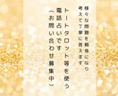 電話鑑定：様々なことをタロット等を使って占います 様々な問題を親身になり考えて丁寧に答えます イメージ1