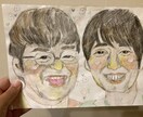 あなたの大切な方に素敵な似顔絵描きます ちょっと個性的なタッチな似顔絵描きます✨ イメージ1