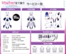 Vtuberキャラデザ～モデリング全行程制作します Live2Dモデル・パーツ分け・ロゴ・SDキャラまで全部込！ イメージ4