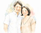 上品でオシャレな似顔絵ウェルカムボードを作成します 背景/文字入れ/構図など幅広い要望に対応♥お急ぎも可◎ イメージ7
