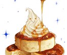 リアルなスイーツ×かわいいキャラクターを描きます かわいい！おいしそう！と言いたくなるイラストをお描きします！ イメージ1