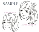 似顔絵をお好きなタッチで描きます デフォルメからリアルまで、お好きなタッチで似顔絵作成！ イメージ2