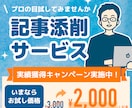 あなたのブログ記事をプロが添削します SEOブログアフィリのプロがあなたの記事にフィードバック イメージ1