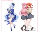 IRIAM・Vtuberなど！立ち絵制作します グッズや宣材、サムネなどに！TRPGにも！ イメージ2