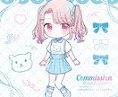 ガーリーで可愛いSD・立ち絵イラストをお描きします 個人鑑賞・SNSアイコン・グッズ・スチル等の活動用に！ イメージ3
