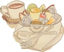 色鉛筆画　手描きのフードイラストを作成します 食べ物の写真をあたたかみのある手描きイラストにします。 イメージ5