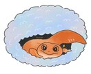 ペット似顔絵 × SNSアイコン描きます ペットの好きな仕草をゆるいイラストに！ イメージ1