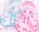きらきらかわいいキャラクター（全身）描きます きらきらした色彩のキャラクター、マスコットをご提供！ イメージ2
