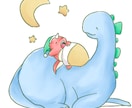 ほんわか動物のイラスト作成します 絵本の中から飛び出してきたようなイラストを目指しています イメージ5
