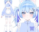Vtuberキャラデザ～モデリング全て制作します キャラデザ・イラストのみ、配信画面、三面図等のご依頼も可能。 イメージ2