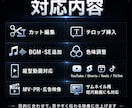 SNS動画・MV広告映像を編集します 映像歴10年。伝わる動画に仕上げます。 イメージ2