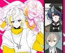 一律8,000円！少し陰のあるイラストお届けします アイコンイラストから一枚絵まで幅広く対応可能です！ イメージ2