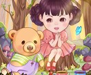商用利用OK！！キュート可愛いミニイラスト描きます ポーズ・仕草全て可愛いイラストお描き致します イメージ7