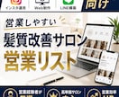 営業に強い髪質改善サロンリストを売ります インスタ運用・Web制作・LINE営業向け厳選リスト① イメージ1