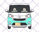 あなたの愛車をシンプルに描きます LINEやSNSのアイコン。またはプレゼントにどうぞ！ イメージ1