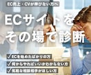 ECサイト診断｜60分で売れない原因を分析します ECコンサルタントとして、自社ECのご相談に乗ります イメージ1
