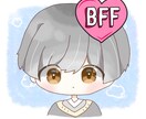 ゆるふわなアイコンを描きます 男の子でも女の子でもゆるっとふわっと描きます イメージ3