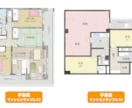 手書き風の間取り図を作成します 物件図面からマンションや戸建ての間取り図を手書風に作成します イメージ2