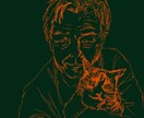 鉛筆の手描き絵・データ化・色の反転なども承ります 失敗した写真を線画でおしゃれに保存、加工もしたい方は是非！ イメージ2