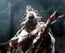 畏怖のイラストを描きます 恐ろしくも美しいキャラクターを描きます！ イメージ2