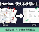 退職者のNotion、整理・引き継ぎします 放置NotionDB・業務整理・引き継ぎ資料作成対応 イメージ1