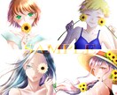 アイコン、ヘッダーなど、各種イラストをお描きします 可愛い、綺麗、かっこいい、セクシーなど様々に対応致します！ イメージ3