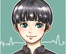 商用利用可！SNSやブログに使える似顔絵作成します 最短48時間以内納品！格安でブログやSNSのアイコンに！ イメージ1