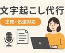 正確・迅速対応！安心の文字起こし代行します 会議・講演・取材など音声や動画を丁寧に文字化します イメージ1