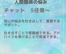人間関係の悩み聞きます どんな悩みも否定しない　受け止めます イメージ1