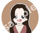 ゆるふわな女の子イラスト(似顔絵)を作成ます ゆるふわなタッチで女性の似顔絵を作成します イメージ3