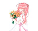 可愛いアイコンやイラスト描きます キラキラで透明感のある可愛い女の子が得意です！ イメージ3