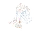 ゆるポップ線画であなただけの1枚描きます SNSや名刺に、優しくて繊細な世界観をプラス イメージ1