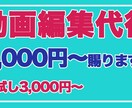 動画編集代行行います 初回、お試し価格あります。3,000円〜 イメージ1