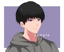 SNS・仕事用に最適！男性イラスト制作します 商用利用OK！柔らかタッチで信頼感ある仕上がりに！！ イメージ4