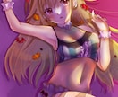 配信・サムネ・ヘッダー・一枚絵の女の子描きます かわいい女の子を丁寧なヒアリングで形にします♪ イメージ3