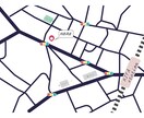 ナチュラルでシンプル、見やすい地図作成します お好みの配色でチラシや広告をオシャレに イメージ4