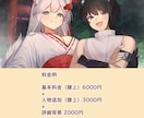 リテイク無しおまかせプラン｜一枚絵など描きます スケブ方式／人物・キャラクターイラストを中心に対応 イメージ4