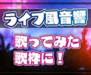 いつもの歌枠を特別なものに！音源をライブ風にします ライブ音源風アレンジ＆重低音強化で没入感アップ！ イメージ1